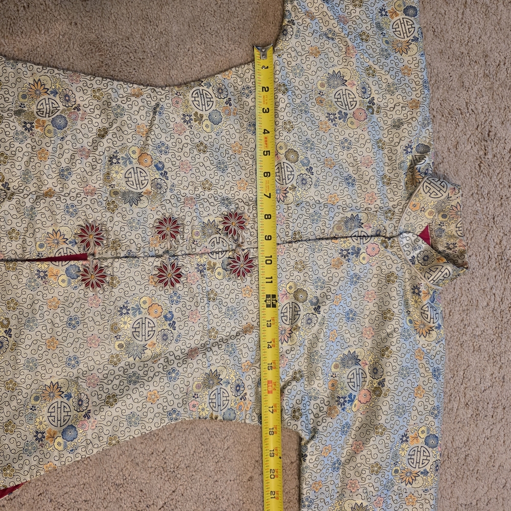 Vintage Patterned Kimono Jacket/1950s